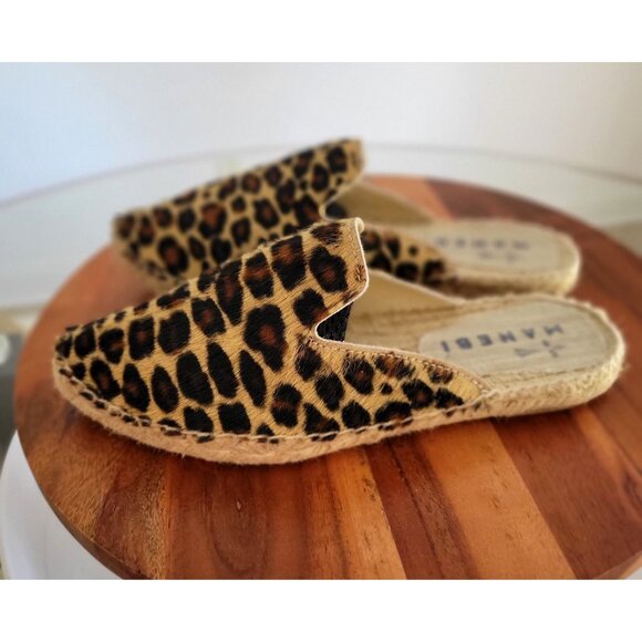 Manebi Leopard Print Slip-On Flats Espadrilles  Womens Size EU 35 - Picture 5 of 11